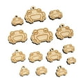 thumbnail image 1 of Unamused and Grumpy Frog Wood Mini Charms Shapes DIY Craft Jewelry - No Hole - 12mm (26pcs), 1 of 7