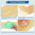 thumbnail image 4 of Uxcell 2pcs Self-Adhesive 3D Wall Edging 90"x3.1" Flexible Peel and Stick Molding Trim for Wall Mirror Door Wardrobe Gap Sealing, Gold Tone, 4 of 6