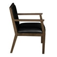 thumbnail image 3 of Regent WallGuard Guest & Reception Waiting Room Wood Side Chair - Neo Walnut / Black Vinyl, 3 of 8