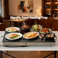 thumbnail image 2 of Sybels Electric Warming Tray, Glass Surface Food Warmer with Precise Temperature Control, Effortlessly Clean Buffet Server for Events, Parties, and Gatherings, Hot Serving Dish, Black, 2 of 8