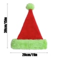 thumbnail image 3 of Wutalume Christmas Santa Hat for Adults and Kids, Long Plush Festive Party Hat with Luminous Effect, Holiday Decoration Accessories,Fluorescent Green, 3 of 8