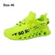 thumbnail image 5 of Qarigey Zapatillas de deporte para niños, transpirables, antideslizantes, tejidas, atléticas, para caminar, para correr, resistentes al Calzado Verde cuarenta y seis, 5 of 6