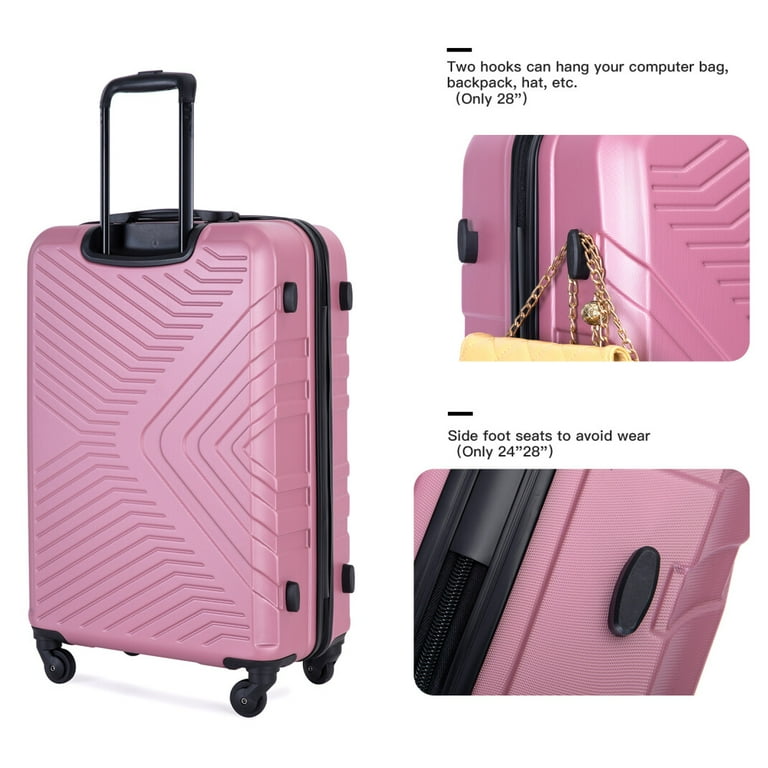 Suitcase Hardshell Luggage Set: ABS Lightweight Carry-On with 360