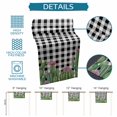 thumbnail image 6 of Green Cactus Tropical Table Runner 72 Inches, Black White Buffalo Plaid Summer Bed Runner Dresser Scarves Tabletop for Indoor Outdoor Parties/Ceremony/Banquet, 14" x 72", 6 of 9