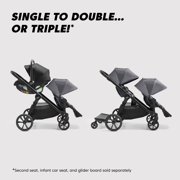 Baby Jogger City Select 2 Single-to-Double Modular Stroller, Radiant Slate
