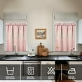 thumbnail image 2 of Abstract Oil Paiting Watercolor Kitchen Curtains - Vintage Tier Cafe Curtains for Bathroom Living RV Rod Pocket Window Drapes 36 Inch 2 Panels Set 28"x36" Window Treatment Tiers, 2 of 4