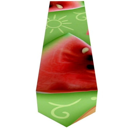 

OWNTA Summer Realistic Appetizing Watermelon Pattern Elegant Polyester Table Runner Perfect for Your Tables - Dining Table Decoration