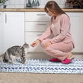 thumbnail image 3 of Blue Striped Geometric Pattern Kitchen Rugs Sets Of 2,Anti Fatigue Kitchen Mat Rugs Non Slip Washable,Decorative Kitchen Floor Mats for Kitchen,Sink,Laundry,17"x30"+17"x47", 3 of 7