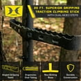 thumbnail image 2 of Hawk Traction Climbing Stick, 20' Tree Climbing Ladder Hunting Gear, 2 of 12