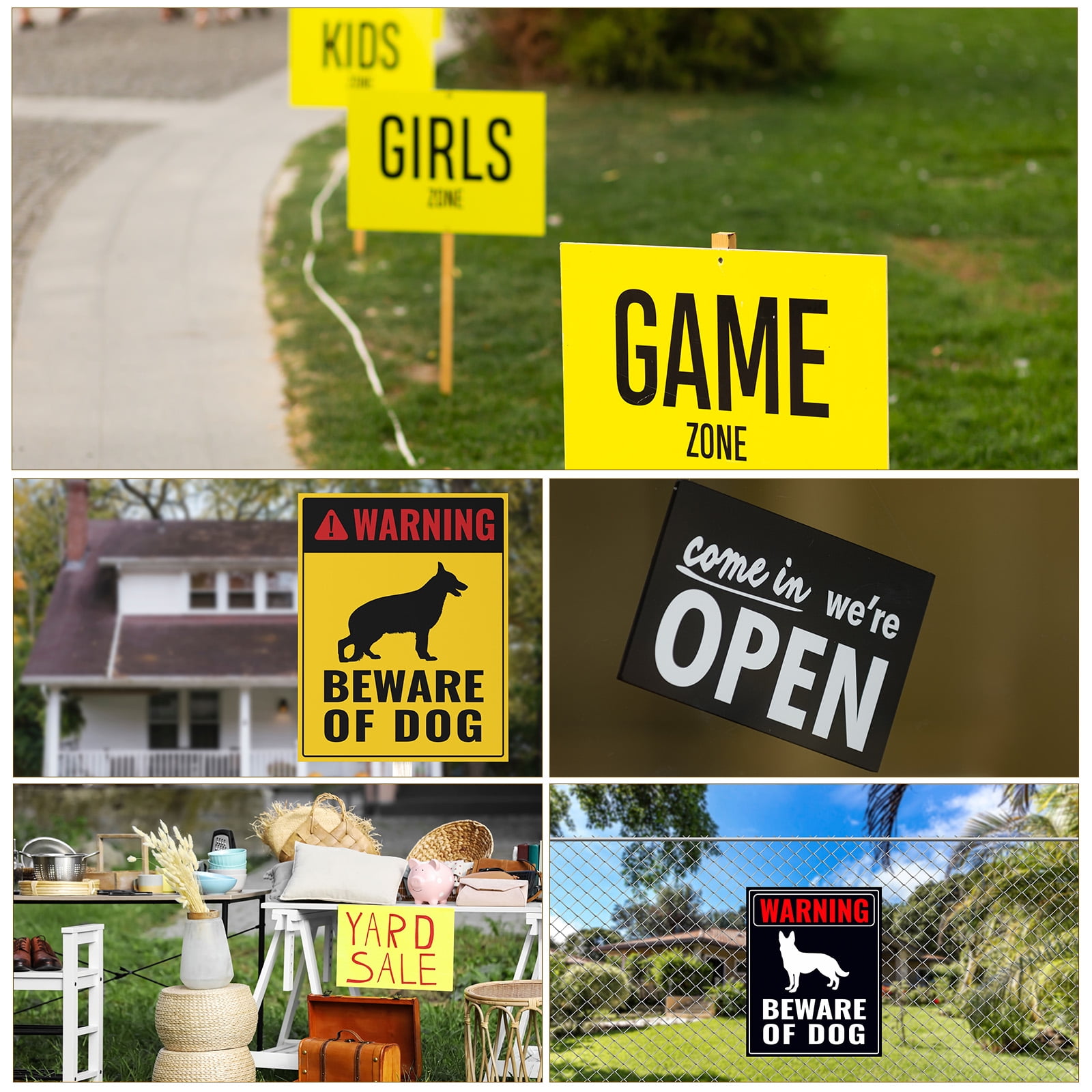 Uxcell Blank Yard Signs, 16"x12" Corrugated Plastic Sheet, White Lawn Sign, Garage Sale Sign, Open House Sign, 20 Pack
