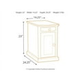 thumbnail image 5 of Signature Design by Ashley Contemporary Laflorn Chairside End Table with USB Ports & Outlets  Medium Brown, 5 of 9