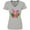 AC-Heather Grey, variant on Inktastic Flamingo with Tropical Flowers Women's V-Neck T-Shirt