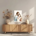 thumbnail image 3 of ZHONGYUTONG Holy Family Pictures Jesus and Virgin Mary Canvas Catholic Wall Art God Poster Christian Painting for Church Decor Framed (20.00" x 30.00"), 3 of 5