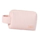 thumbnail image 4 of Organizador de artículos de tocador de viaje portátil, duradero y con cremallera, bolsa de maquillaje grande de cuero sintético rosa, 4 of 8