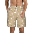 thumbnail image 2 of Uemuo Egg and Avocado Pattern Men's Swim Trunks Hawaiian Beach Bathing Suit Swimsuits Beach Quick-Dry Shorts with Pockets-3X-Large, 2 of 9