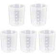 thumbnail image 1 of WWS-5 Pack Measuring Cup Set,3.4 Oz (100 Ml) Transparent Plastic Liquid Measuring Cups BPA Free Baking,Rice,Lab,Cooking,Mixing&Measuring Cups High Temperature Resistant, 1 of 4