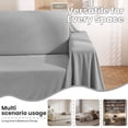 thumbnail image 2 of JIATER Couch Covers for L Shaped Sectional Sofa Covers 2-Piece Stretch Throw Sofa Slipcovers,Light Gray, 2 of 8