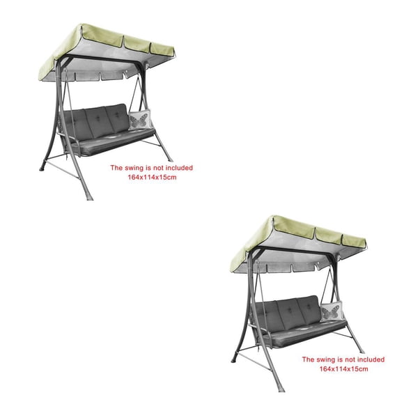 Silla Columpio Portátil Injueey Cubierta Antipolvo Toldo Parasol Beige 164*114*15cm 2piezas