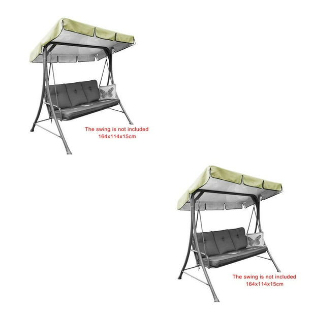Silla Columpio Portátil Injueey Cubierta Antipolvo Toldo Parasol Beige 164*114*15cm 2piezas