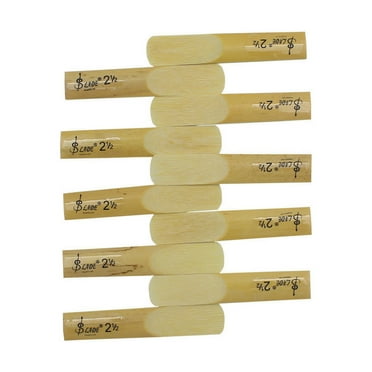 10Pcs E-Flat Alto Saxophone Reed with Transparent Case Strength 2.5