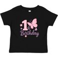 thumbnail image 3 of Inktastic 1st Birthday Pink Butterfly Boys Baby T-Shirt, 3 of 5