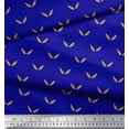 thumbnail image 2 of Soimoi Blue Rayon Crepe Fabric Brush Stroke Abstract Decor Fabric Printed Yard 46 Inch Wide, 2 of 3