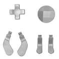 thumbnail image 6 of Game Controller Direction Pads with 4Pcs Trigger Paddles Parts for, 6 of 8