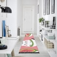 thumbnail image 5 of Cats Hearts Leaves Watermelons Bedside Runner Rug 2'x 6' Non Slip Carpet Floor Mat Area Rug, 5 of 8