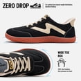 thumbnail image 3 of Sosenfer Barefoot Shoes Women,Wide Toe Box Zero Drop Womens Shoes,Slip on Shoes Woman Non-Slip Lightweight Walking Shoes,Casual Sneakers for Women Black Size 8, 3 of 9