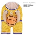 thumbnail image 7 of Dog Basketball Costume with Ball Dog Basketball Apparel Pet Outfit Halloween Dog Dress up Attire, 7 of 7