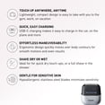 thumbnail image 2 of Panasonic Swipe Right - Afeitadora eléctrica unisex para hombres y mujeres, maquinilla de afeitar On-The-Go con sistema de corte de 3 hojas y carga USB-C, húmeda/seca - ES-CM3A-W, 2 of 5