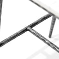 thumbnail image 3 of Lalia Modern Upholstered Square Back Counter Height Bar Stool with Metal Frame, Gunmetal, 3 of 13