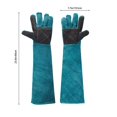 thumbnail image 2 of Guantes de manejo de animales AOWPFVV de cuero a prueba de mordidas, 2 of 4