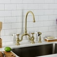 thumbnail image 4 of Kingston Brass KS7792BPLBS Bel-Air 1.8 GPM Bridge Kitchen Faucet - Brass, 4 of 6