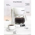 thumbnail image 3 of EUROSTAR ECM642W 12-Cup Coffee Maker, White, 3 of 5