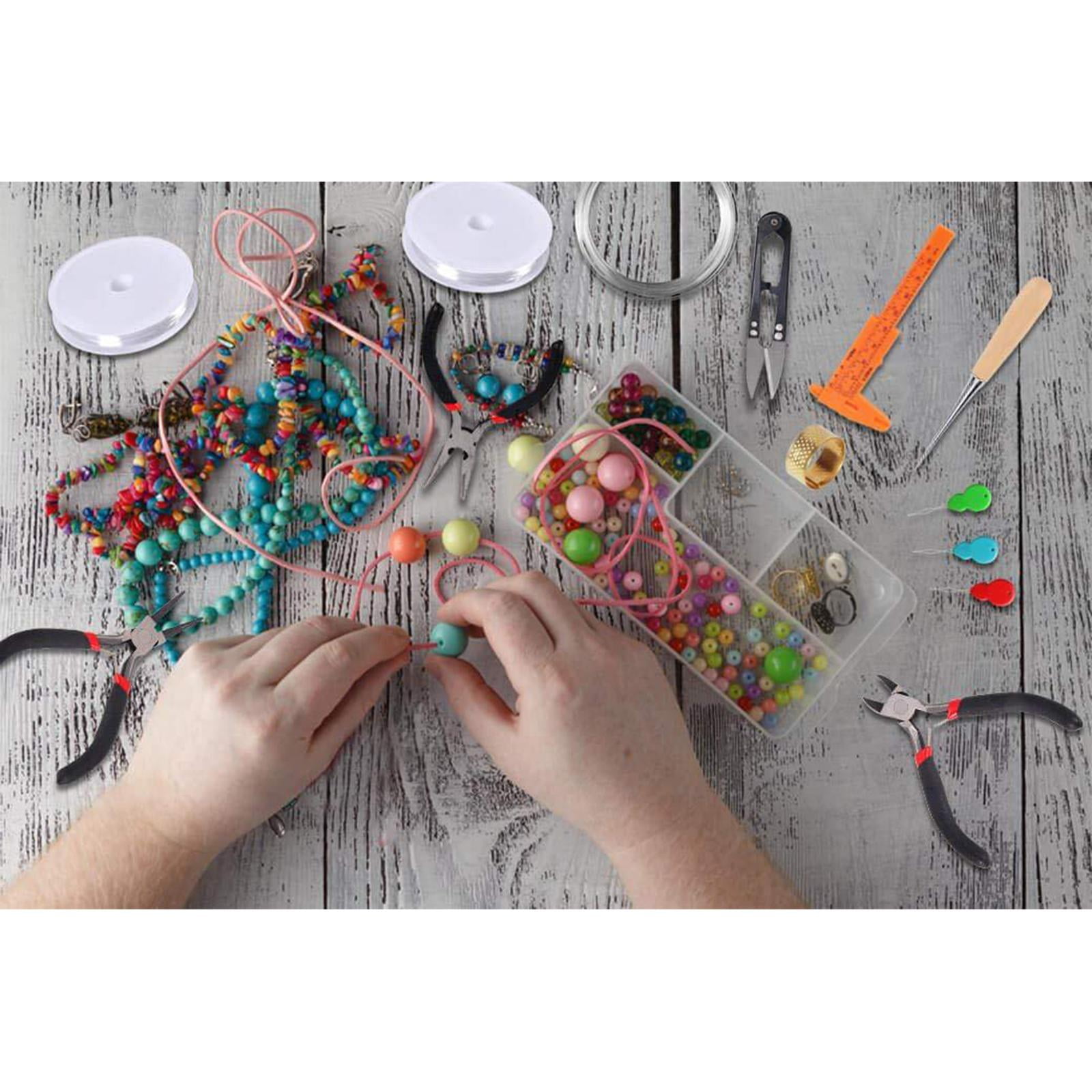 Jewelry Making Supplies, Jewelry Making Includes Findings, Pliers, Bead Wire, Storage Case for Jewelry Necklace Bracelet Making Repair