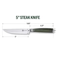 thumbnail image 3 of Juego de cuchillos para carne HexClad Damascus de acero inoxidable, 4 piezas, 3 of 8