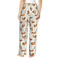 thumbnail image 3 of Goofa Squirrel Playing Printed Soft Pajama Pants for Women, Wide Leg Comfy Casual Lounge Yoga Pants-Small, 3 of 9