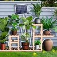 thumbnail image 1 of Irrigation Solar Auto Drip Irrigation System Solar Powered Drip Irrigation Kit Built-in 2200mAh Battery Supported 30 Pots 7 Timer Modes IP65 Waterproof Self Watering DIY Irrigation, 1 of 7