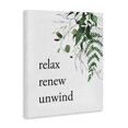 thumbnail image 2 of Stupell Industries Rustic Lodge Relax Renew Unwind with Foliage Canvas Art, 16 x 20, by Lettered and Lined, 2 of 8