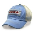 thumbnail image 2 of City of Chicago Vintage Baby Blue Mesh Adjustable Flag Hat by ThirtyFive55, 2 of 3
