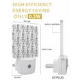thumbnail image 3 of Night Lights Auto Sensor Grey Leaf Plug-in LED Nightlights Lamp Dusk to Dawn for Living Room, Bedroom, Bathroom, Hallway, Stairways Home Wall Decor, Grey Leaves Branches Night Light, 3 of 9