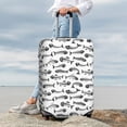 thumbnail image 7 of Pofeuu Fish Bones Print Luggage Suitcase Cover Protector Luggage Washable Covers Aesthetic for 18/24/28/32 inch Luggage（No luggage included）-Small, 7 of 7