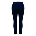 thumbnail image 6 of FAHXNVB Women's High Waist Velvet Skinny Pants Soft Elastic Waist Stretch Yoga Pants Solid Color Buttery Soft Velour Leggings,XXL,Navy, 6 of 7