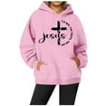 thumbnail image 2 of Women's Sweatshirts Hoodies Christian Sweatshirt Graphic Hoodie Oversized Pullover Sweatshirt Fall Outfits For Women 2025 Trendy Clothes For Women, 2 of 3
