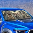 thumbnail image 2 of KUIFORTI Large Sun Shade for Car Windshield Funny Dog Sunshades for Women, Portable Car Sunscreen for Sun UV Rays - Visor Protector Keeps Vehicle Cools, 2 of 5