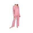 thumbnail image 1 of CATALOG CLASSICS Womens Long Sleeve Pajamas Lounge Set for Women - Pink 1X, 1 of 9