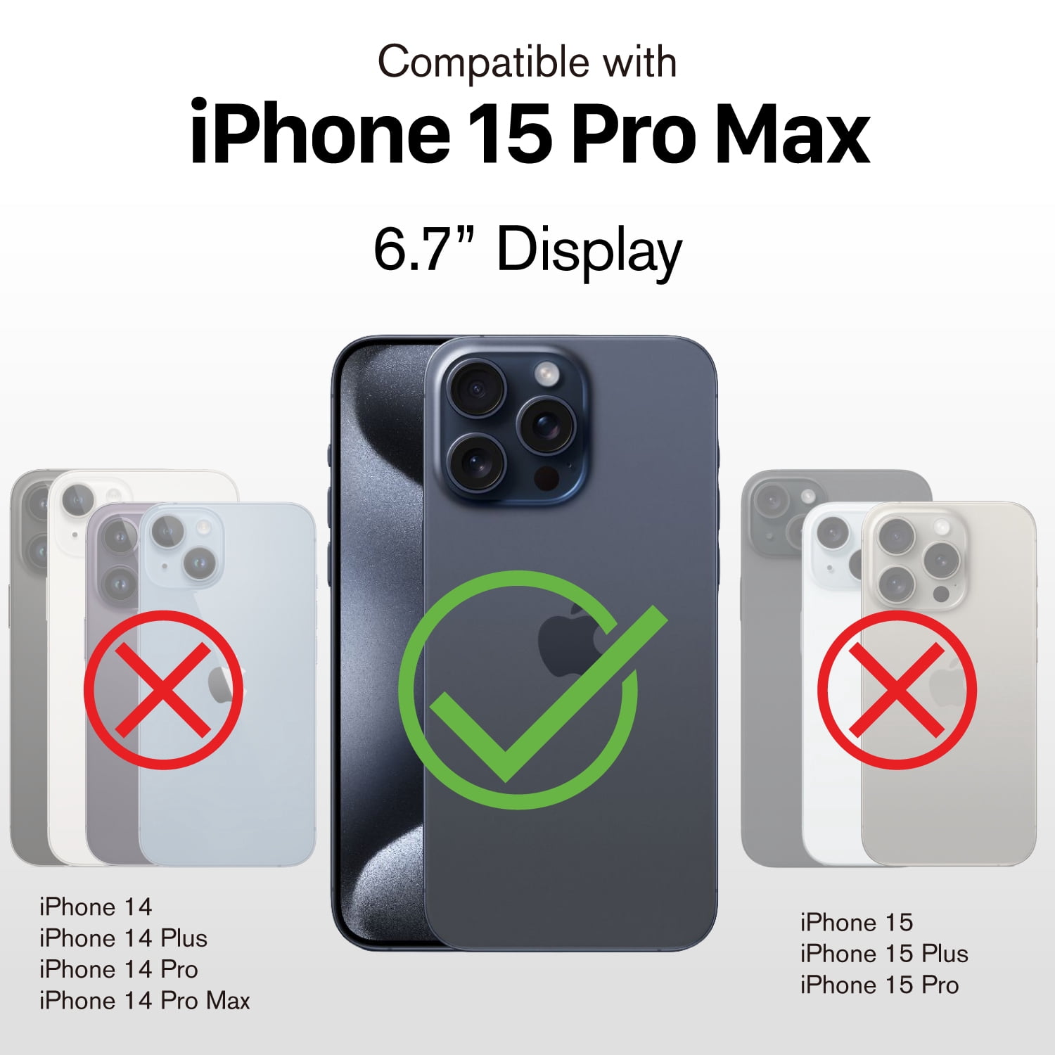 VENA vCommute Wallet Case Compatible with Apple iPhone 15 Pro Max (6.7"), (Military Grade Drop Protection) Flip Leather Cover Card Slot Holder with Kickstand - Deep Purple / Black