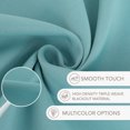 thumbnail image 4 of Deconovo Blackout Curtains Back Tab and Rod Pocket Curtains Insulated Thermal Room Darkening Drapes for Living Room 52x63 inch Teal 2 Panels, 4 of 6