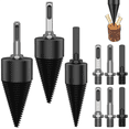thumbnail image 1 of 12 Pcs Répartiteur de Bûches de Bois de Chauffage, avec 9, Vis de Perceuses Électriques Robustes, pour Perceuse Électrique, 1 of 7